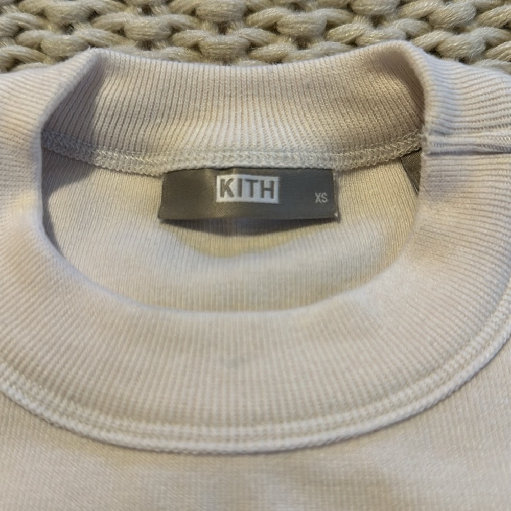 Kith Women Mulberry II Tee Crop Top T Shirt Bare Beige Short Sleeve Shirt XS - Picture 5 of 8